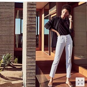 J. Crew 10” Vintage Straight White Jean